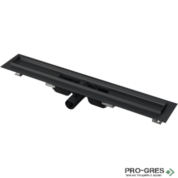 Линеен сифон за баня ALCA PURE APZ101BLACK-650/PURE