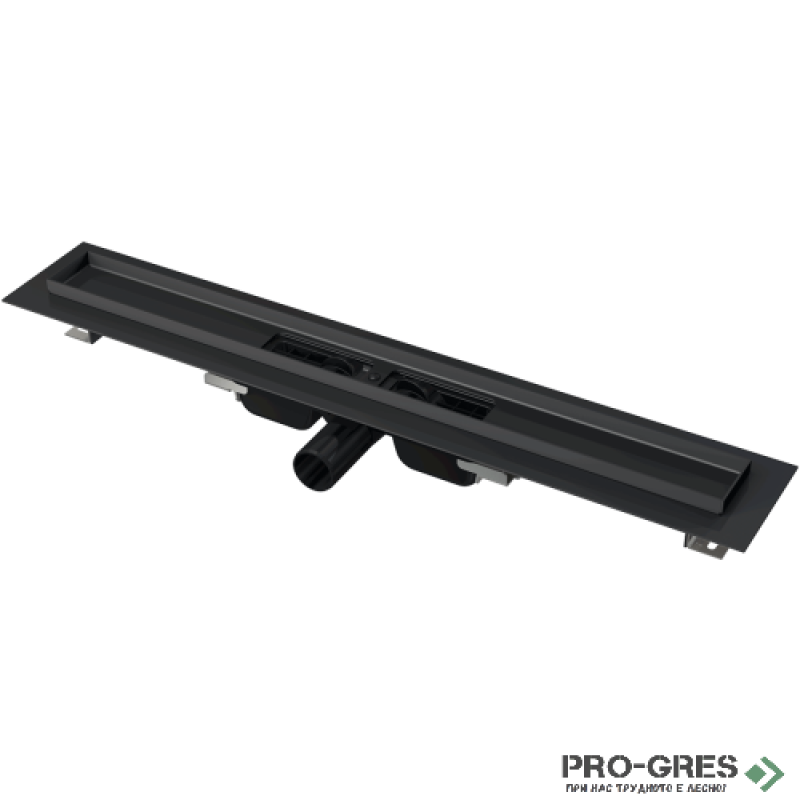 Линеен сифон за баня ALCA PURE APZ101BLACK-650/PURE