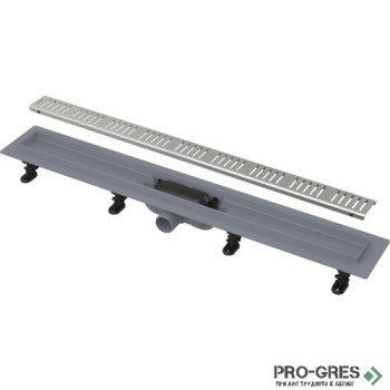 Линеен сифон за баня ф40мм, 55-95 см,H62мм, ALCA SIMPLE APZ10