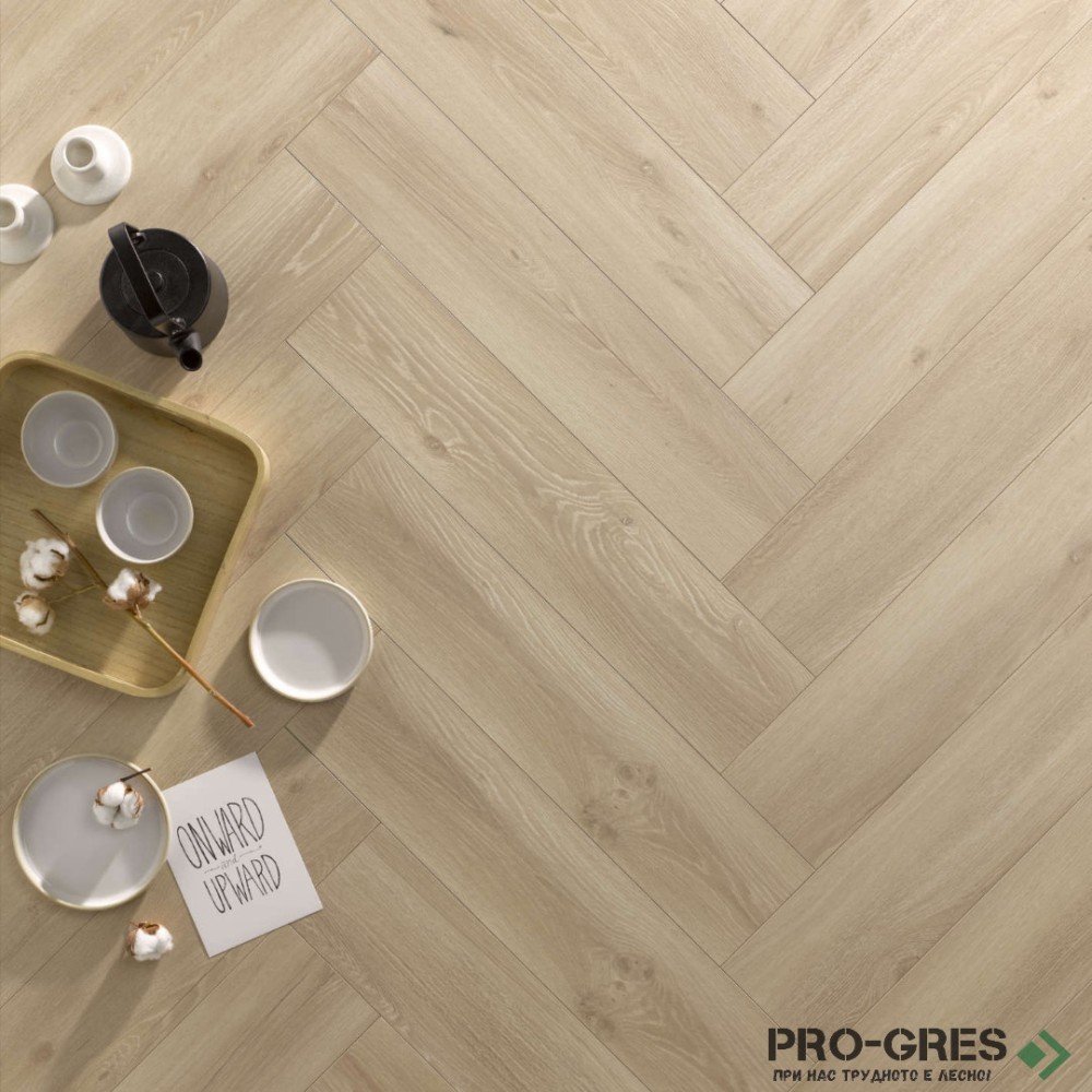 Ламиниран паркет Alsafloor Рибена Кост  Elegant Herringbone 4V 706 Моли 8мм / 33 клас 4V