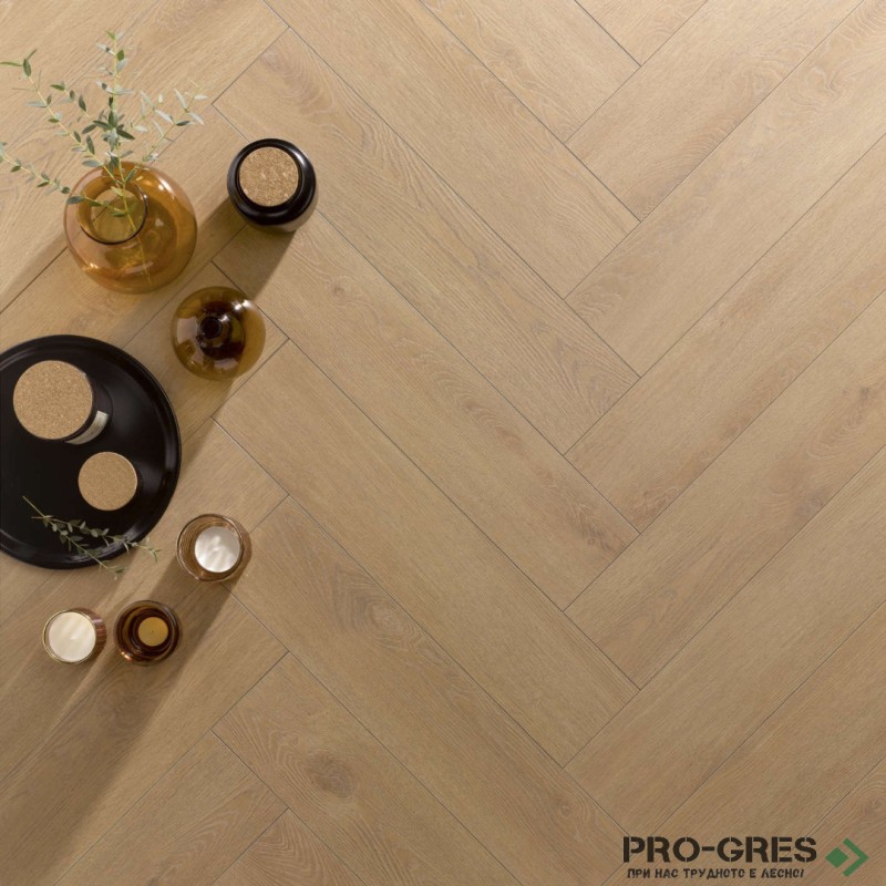 Ламиниран паркет Alsafloor Рибена Кост Elegant Herringbone 4V 525 Калисон 8мм / 33 клас 4V