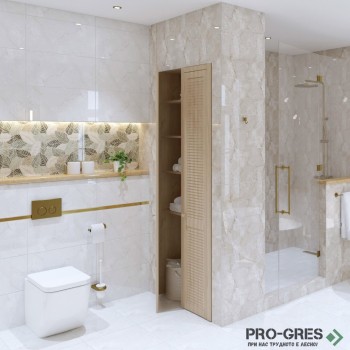 Гранитогрес полиран Anka, Asel White 60×120