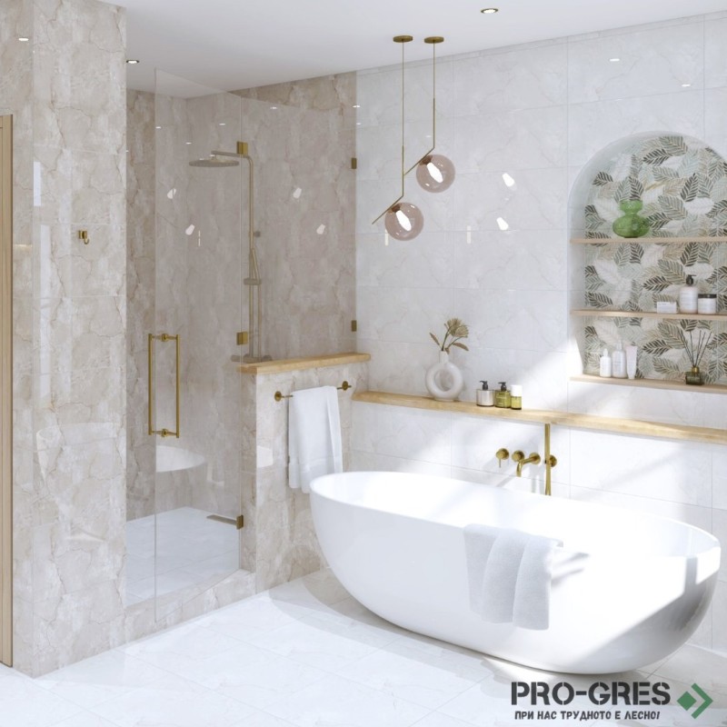 Гранитогрес Anka Asel White 45x45
