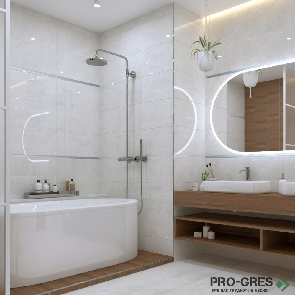 Плочки за баня Argenta Capitol White 30×60 см Плочки за баня Argenta Capitol White 30×60 см