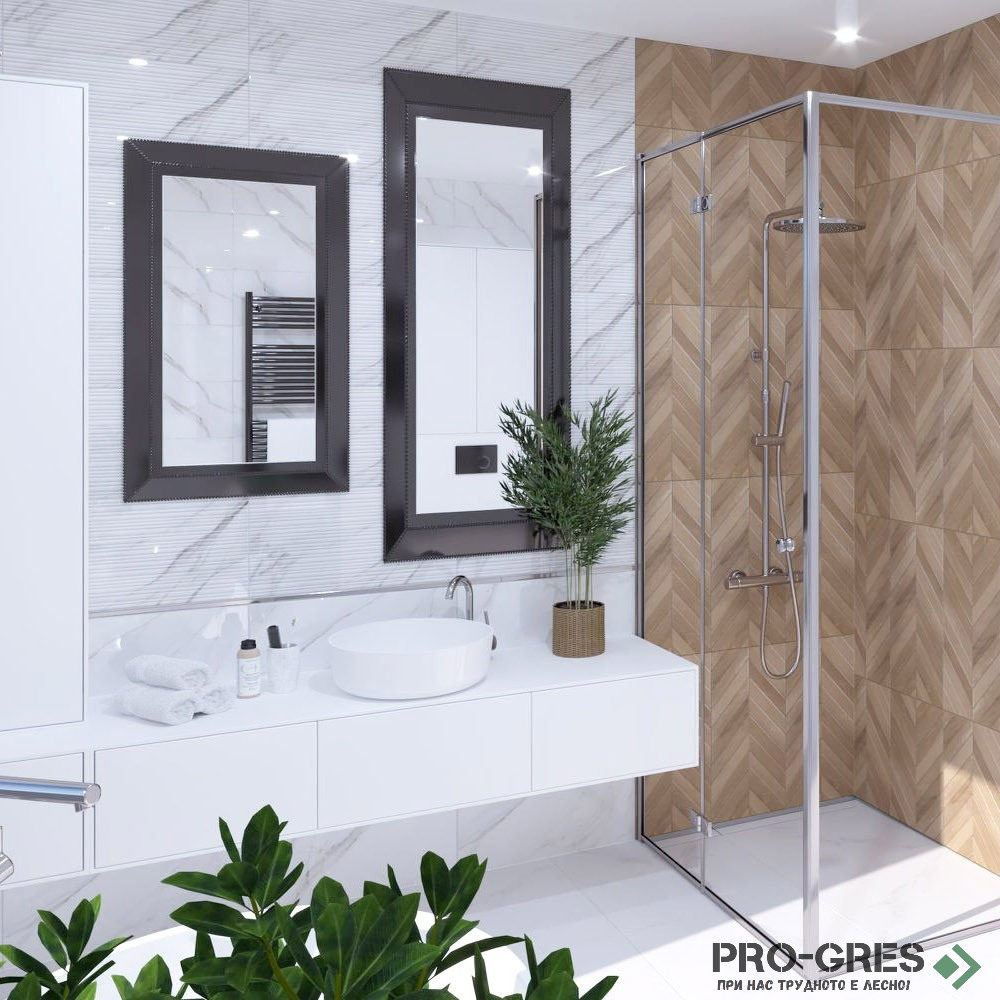 Плочки за баня Cifre Caspio White Brillo 30×60 см Плочки за баня Cifre Caspio White Brillo 30×60 см