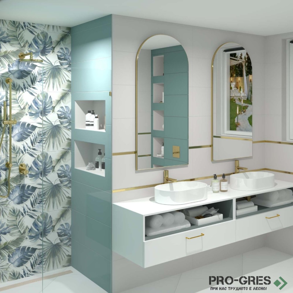 Плочки за баня Argenta Vogue Teal 30×90 см Плочки за баня Argenta Vogue Teal 30×90 см