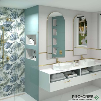 Плочки за баня Argenta Vogue Teal 30×90 см