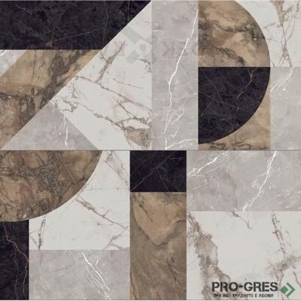 Гранитогрес калиброван матиран R9 60/120 Abstract Dec.