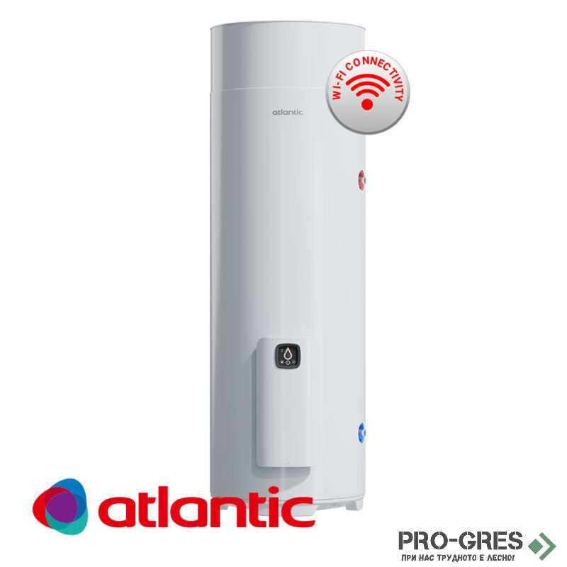 Термодинамичен бойлер Atlantic Egeo Wi-Fi, 250 литра със серпентина