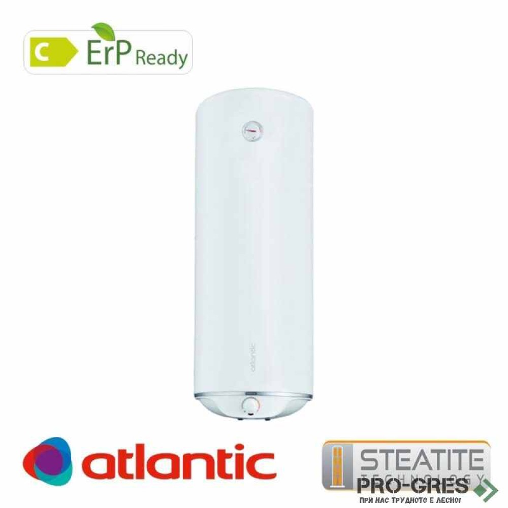Бойлер 80 литра Atlantic Steatite Slim, мултипозиционен