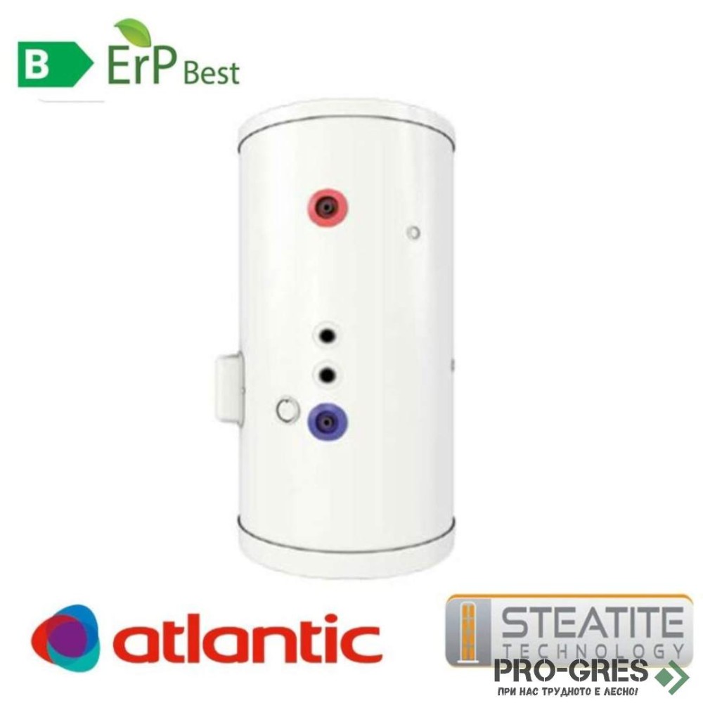 Електрически бойлер със серпентина Atlantic Combi Steatite 200 литра, за подов монтаж