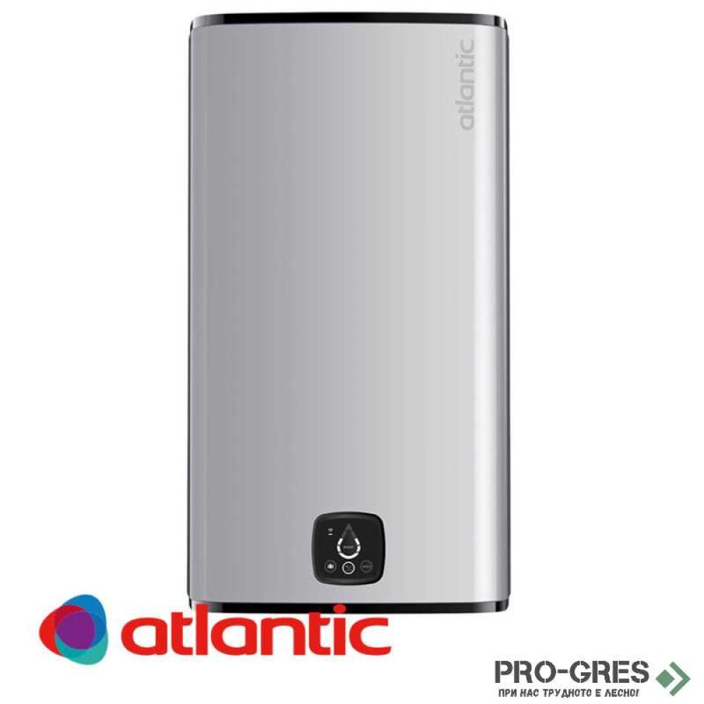 Електрически бойлер Atlantic CUBE Silver Steatite Wi-Fi, 75 литра