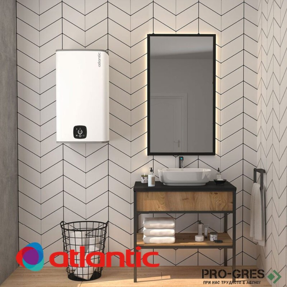 Електрически бойлер Atlantic CUBE Steatite Wi-Fi, 100 литра
