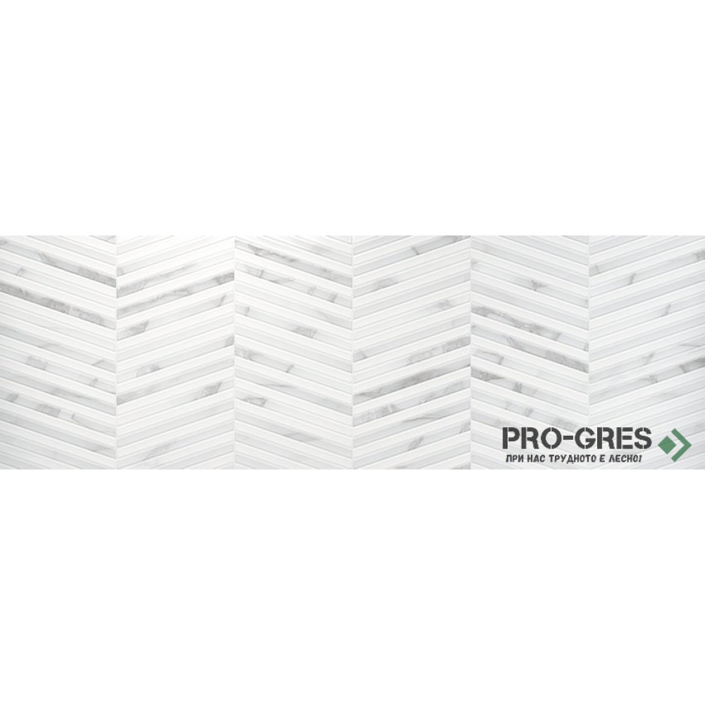 Фаянс Newbury Graz White Slim Rect 30×90 см