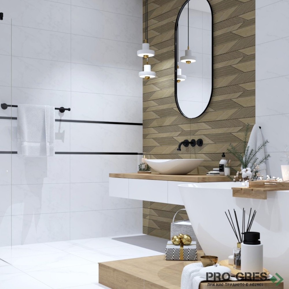 Плочки за баня Azuvi Mariner Natural 30×90 см