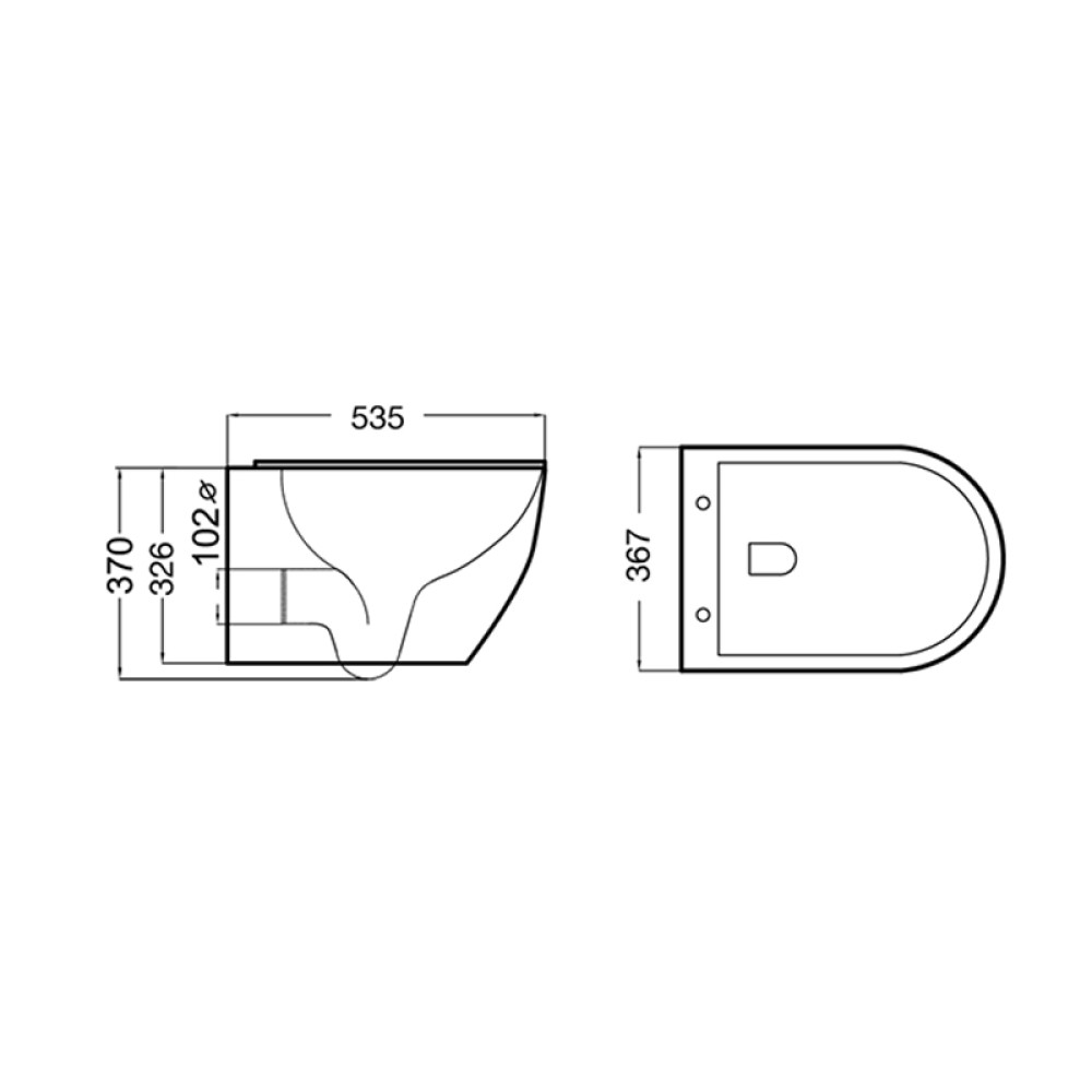 Промо комплект структура с хром бутон Grohe + конзолна чиния Becrisa Magenta бяла