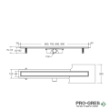 Лентов сифон 60 см Besco Virgo Gold Duo OL-60-VG