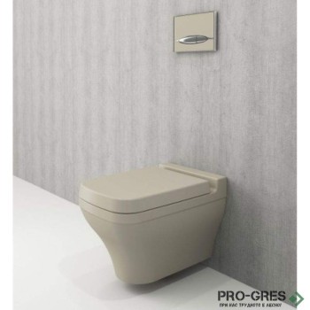 Конзолна тоалетна чиния с капак, 52x36см, кашмир мат, Bocchi 1080 011 0129 - A0322 011