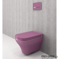 Конзолна тоалетна чиния с капак, 52х36см , виолетов гланц, Bocchi 1080 023 0129 / A0322 023