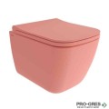 Конзолна тоалетна чиния с капак, 49х36см, сьомга мат, Bocchi 1646 032 0129 - A0334 032