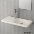 Мивка с плот, с пробит отвор за смесител, бисквита гланц,  90см, Bocchi, Fenice 1165 014 0126