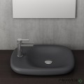 Умивалник купа с отвор за смесител, антрацит мат, 54см, Bocchi, Fenice 1164 020 0126