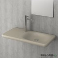 Мивка с плот, без пробит отвор за смесител, кашмир мат, 90см, Bocchi, Fenice 1165 011 0125