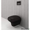 Конзолна тоалетна чиния с капак, черен мат, Fenice, Bocchi 1166 004 0129 / A0327 004