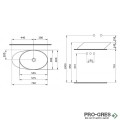 Умивалник за монтаж върху плот 70см Bocchi Milano 1013 001 0125
