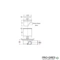 Подов сифон за баня, Bonomini, East Drain 6020AR10B2