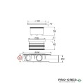 Подов сифон за вграждане на плочка 10х10 см,Bonomini, Mini Drain 6310MX50S9
