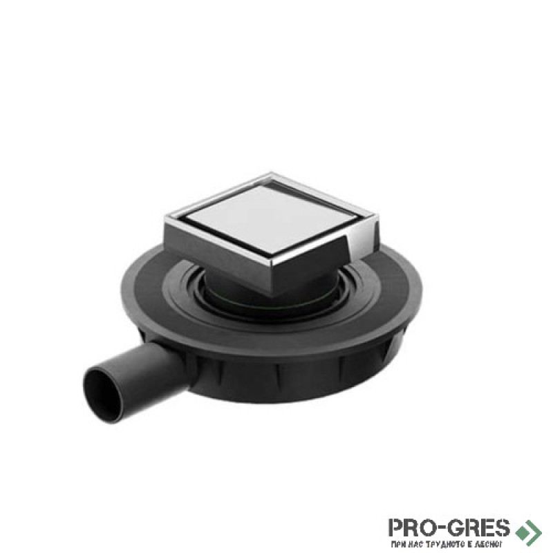 Подов сифон за вграждане на плочка 10х10 см,Bonomini, Mini Drain 6310MX50S9