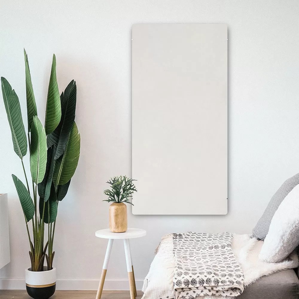 Лъчист отоплител за баня с акумулираща функция,Slim 800 W, бял гладък CLIMASTAR  (WHITE QUARTZ)