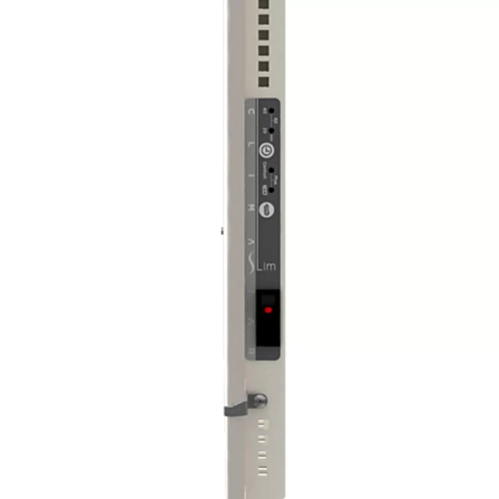 Лъчист отоплител за баня с акумулираща функция,Slim 800 W, бял гладък CLIMASTAR  (WHITE QUARTZ)