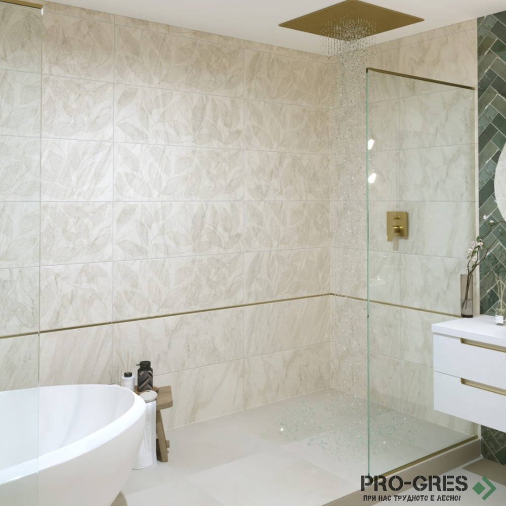 Плочки за баня Cerpa Camile Beige 33×90 см Плочки за баня Cerpa Camile Beige 33×90 см