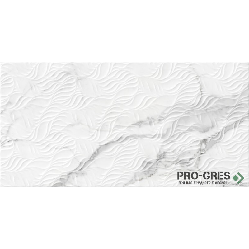 Фаянс Anima Leaves White Brillo 30×60 см