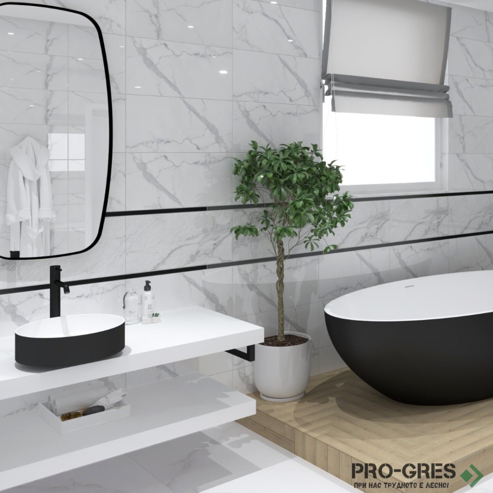 Плочки за баня Cifre Anima White Brillo 30×60 см Плочки за баня Cifre Anima White Brillo 30×60 см