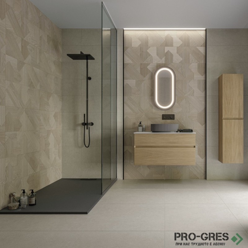 Плочки за баня Cifre Borneo White 30x75