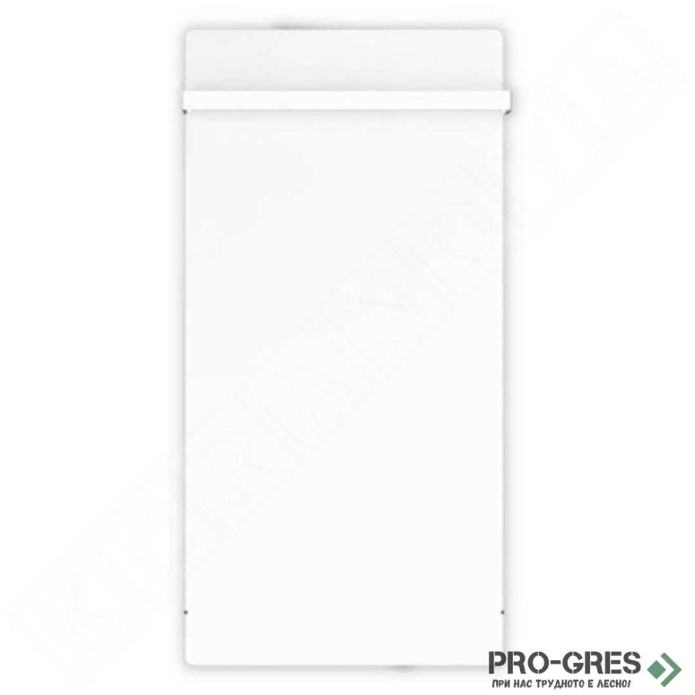 Лъчист отоплител за баня с акумулираща функция, CLIMASTAR Slim 800 W, бял гладък (WHITE QUARTZ)