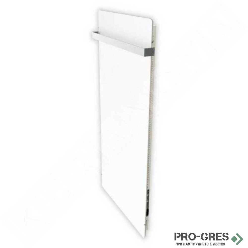 Лъчист отоплител за баня с акумулираща функция, CLIMASTAR Slim 800 W, бял гладък (WHITE QUARTZ)