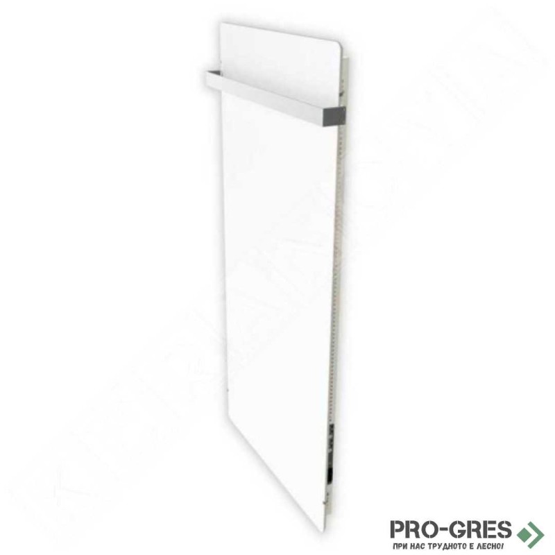 Лъчист отоплител за баня с акумулираща функция, CLIMASTAR Slim 800 W, бял гладък (WHITE QUARTZ)