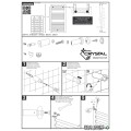Лира  за баня Crystal DIAMOND STRAIGHT WHITE 611 W, бяла, 1420×450 mm + ПОДАРЪК