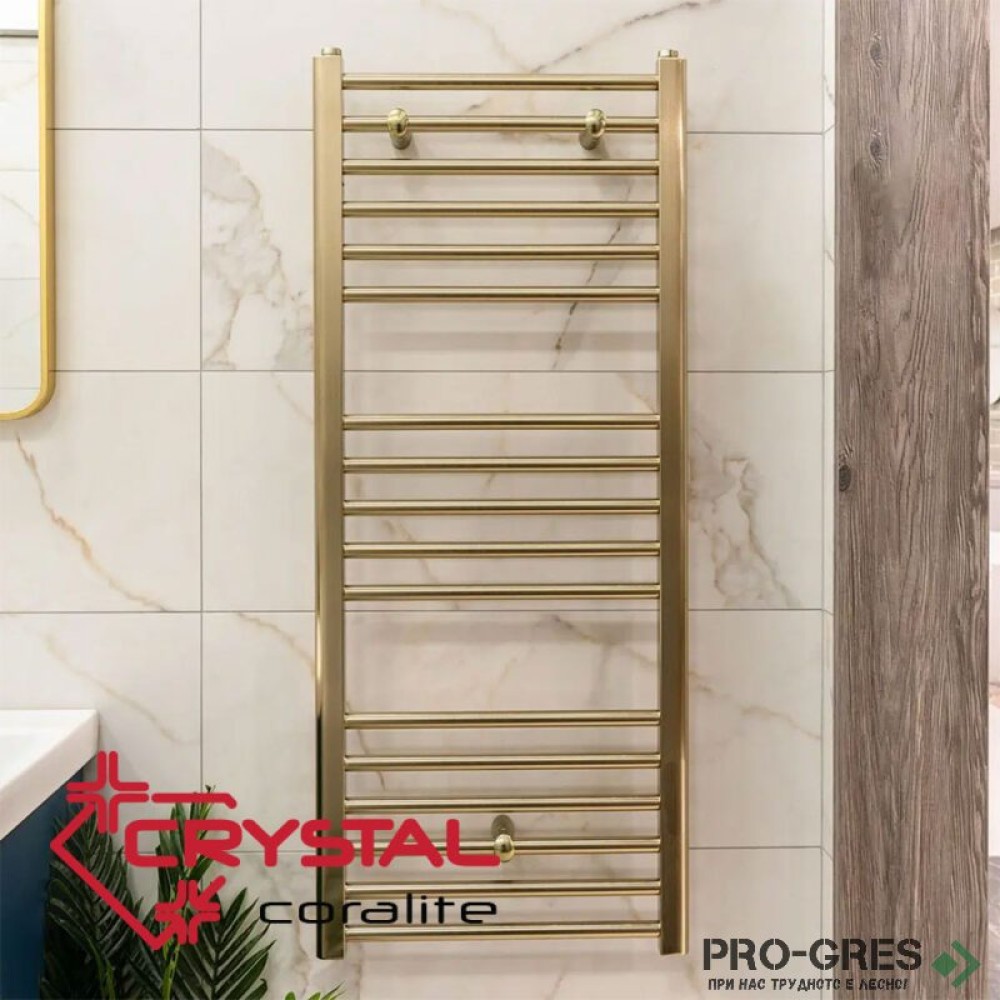 Лира за баня CORALLITE STRAIGHT SB-Brass 412 W, 1200×500 mm