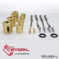 Лира за баня CORALLITE STRAIGHT SB-Brass 412 W, 1200×500 mm