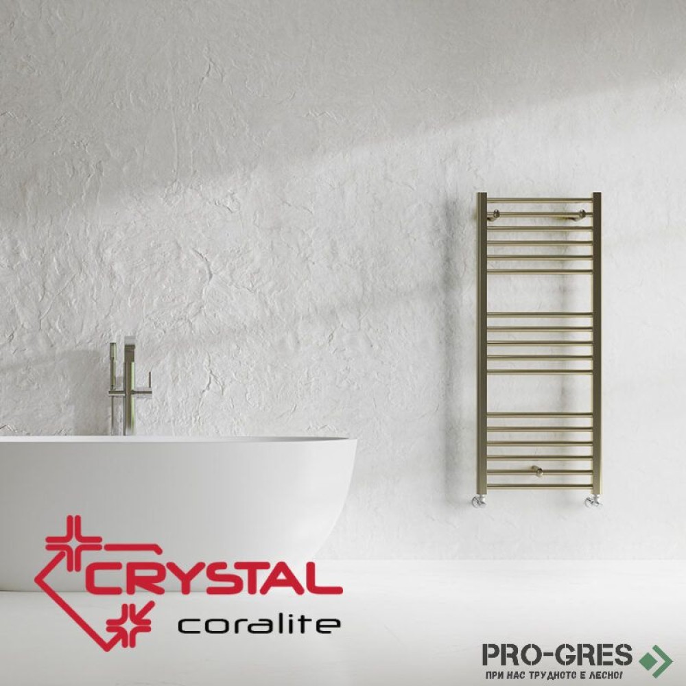 Лира за баня CORALLITE STRAIGHT SB-Brass 412 W, 1200×500 mm