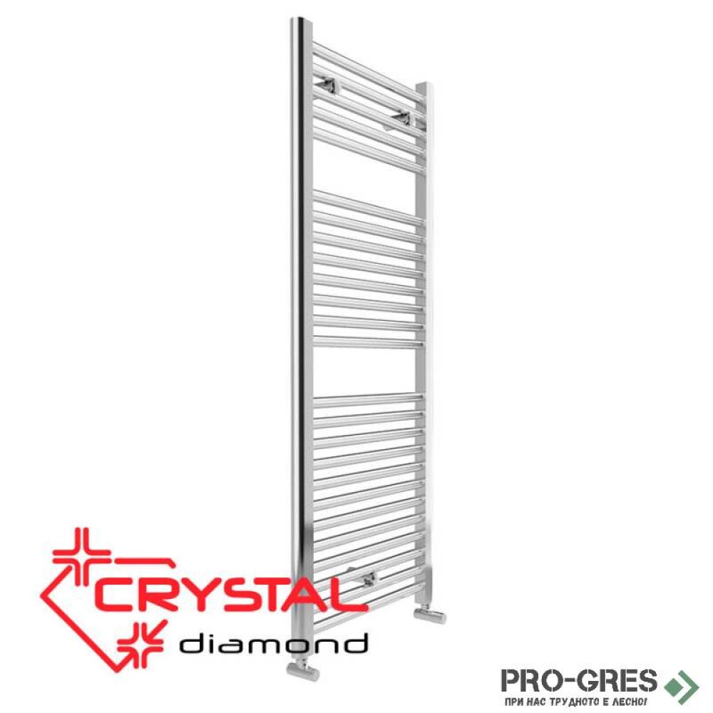 Лира за баня Crystal DIAMOND STRAIGHT CHROME 392 W, 1230×500 mm