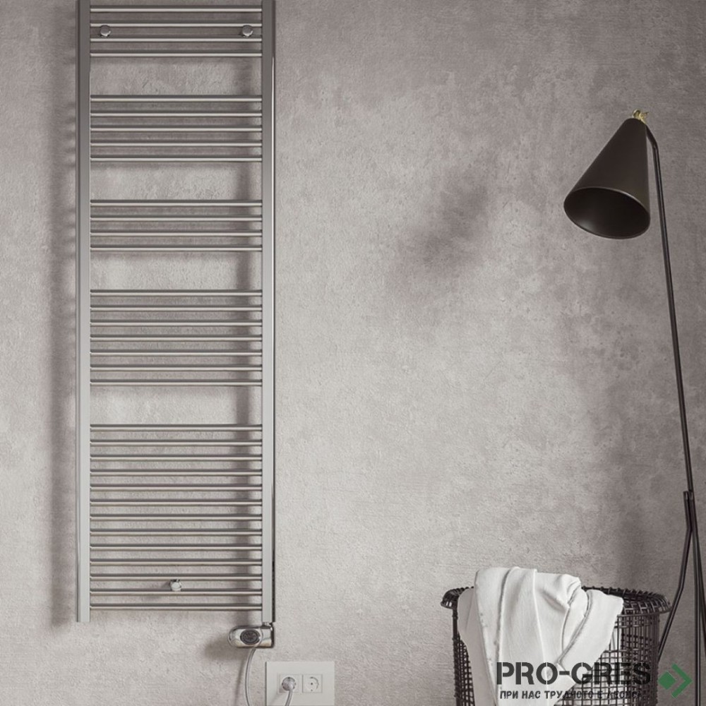 Електрическа лира за баня Crystal E-CHROME 450 W, 1375×480 mm