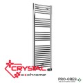 Електрическа лира за баня Crystal E-CHROME 450 W, 1375×480 mm