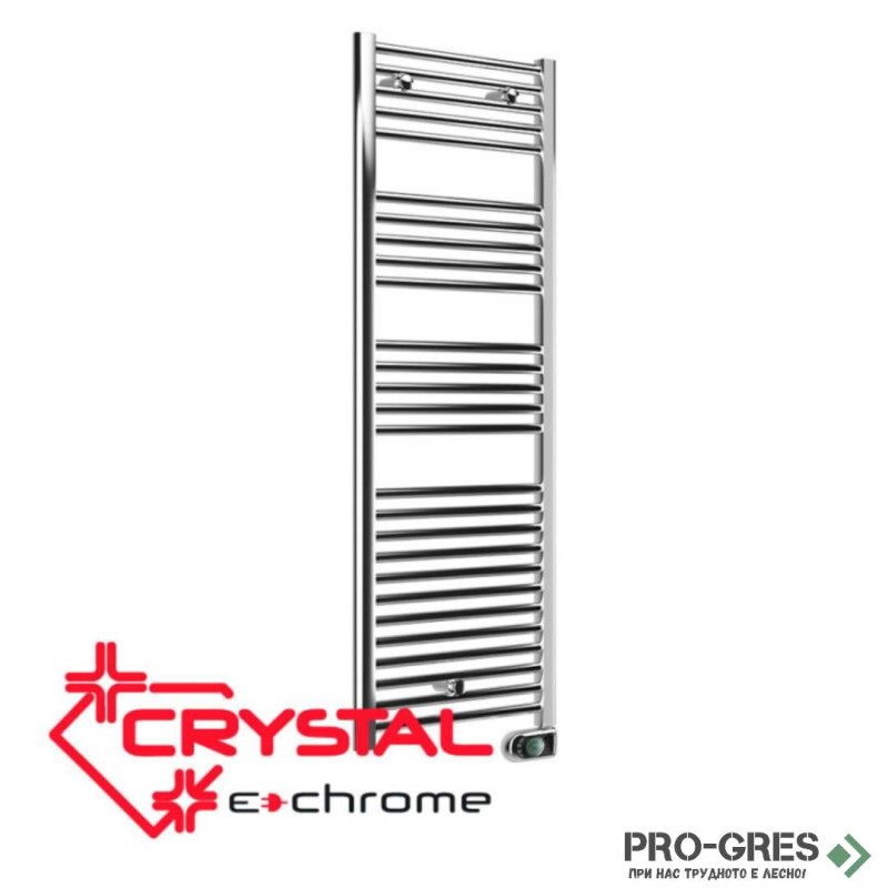 Електрическа лира за баня Crystal E-CHROME 450 W, 1375×480 mm