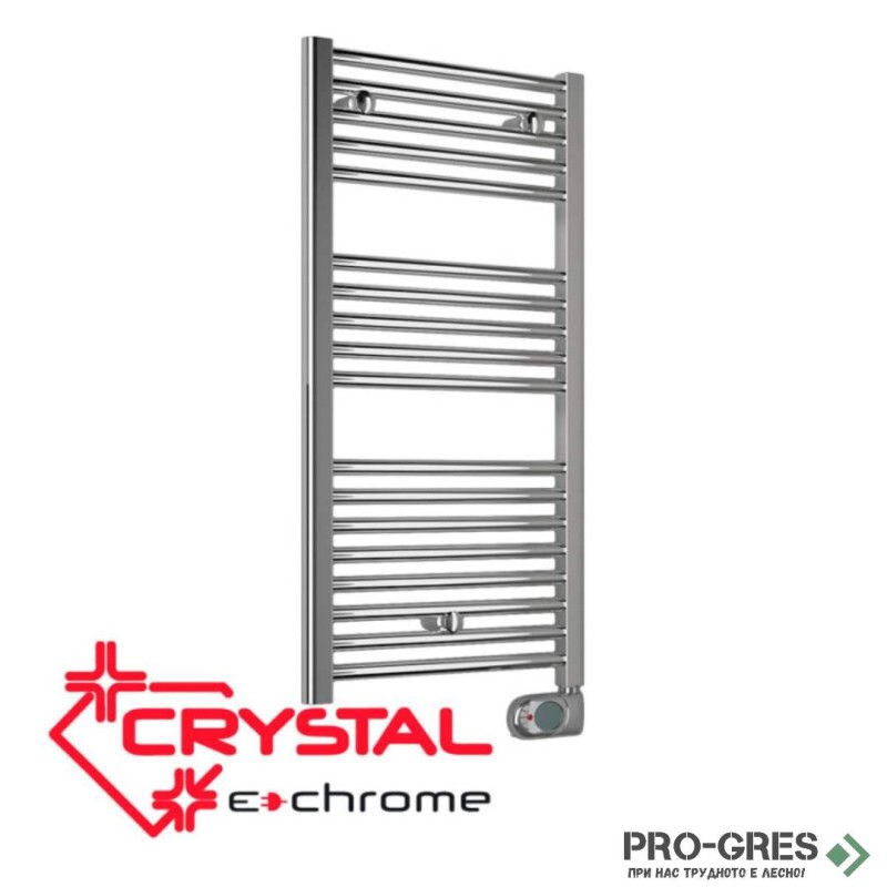 Електрическа лира за баня Crystal E-CHROME 300 W, 920×480 mm
